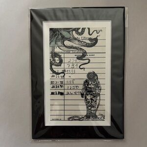 Heidi Pitre library card art